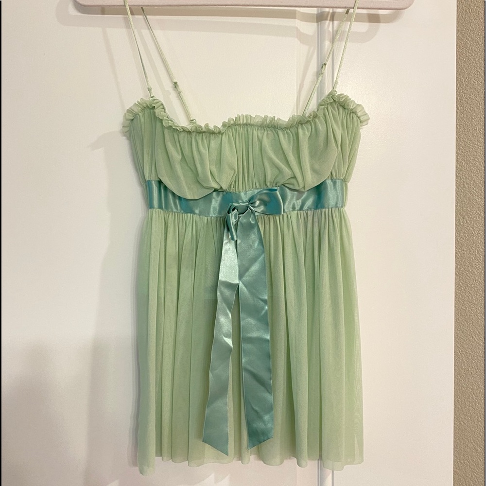 Mint corset top